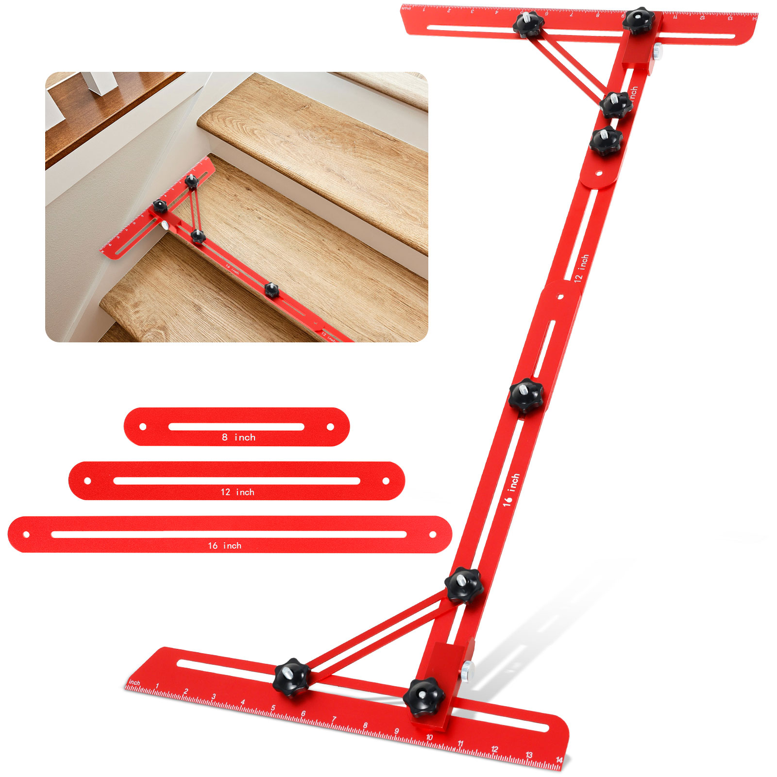 Ladder Toss Set - Stair Tread Template Tool Aluminum Alloy