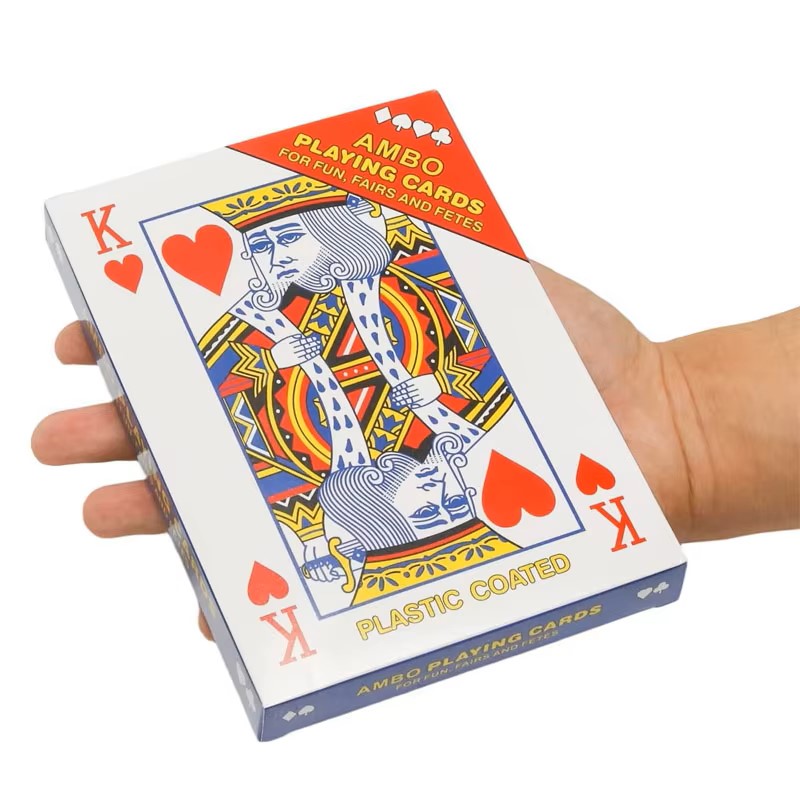 Party Games Juego - Oversized Playing Cards Jumbo 2x Larger
