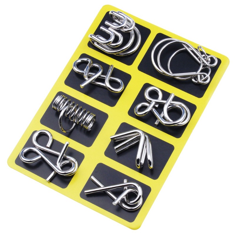 8 Pieces Metal Puzzle Set Clas - đánh giá và giá Party Games At Home