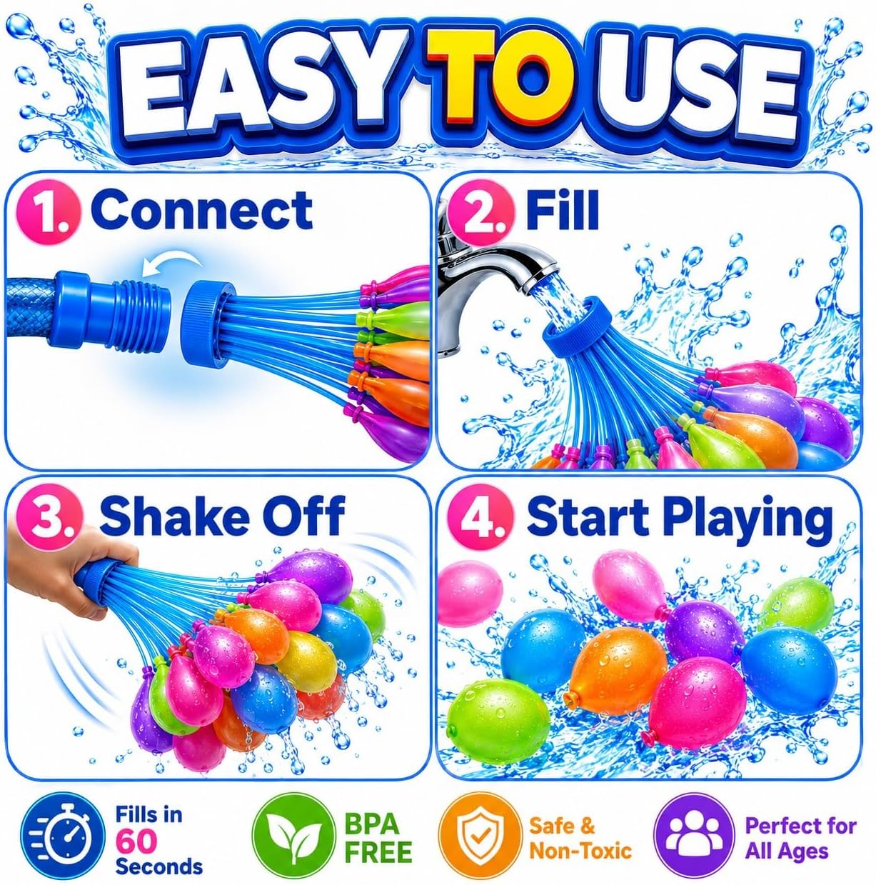 Water Balloons Quick Fill & Se - đánh giá và giá Quick Games Party