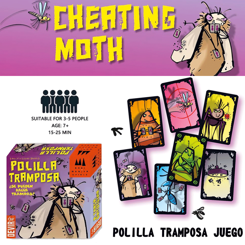Polilla Tramposa Board Games T - đánh giá và giá Party Games Juego