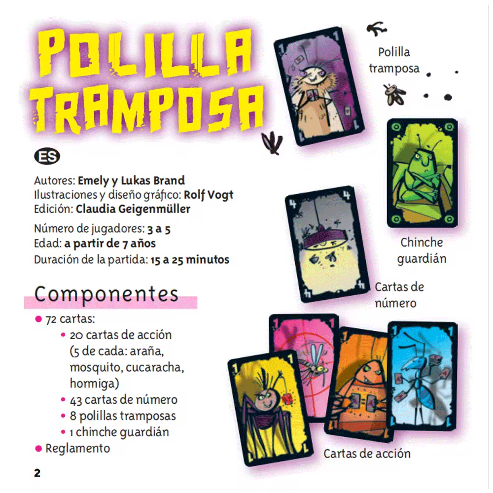 Polilla Tramposa Board Games T - đánh giá và giá Party Games Juego